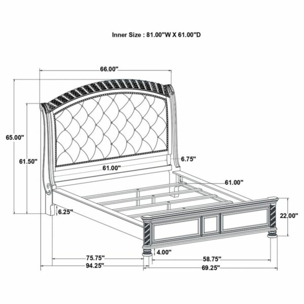 Emmett - Wood Sleigh Bed - Image 19