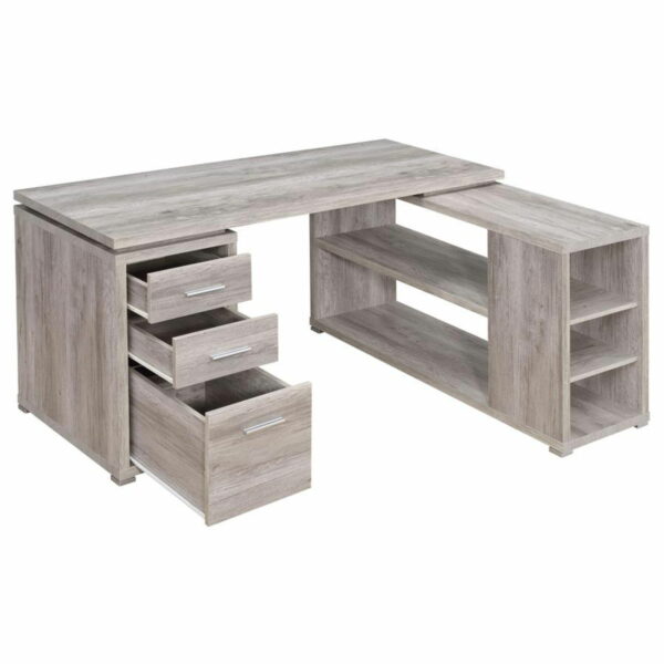 Yvette - 3-Drawer L-Shape Computer Desk - Image 20