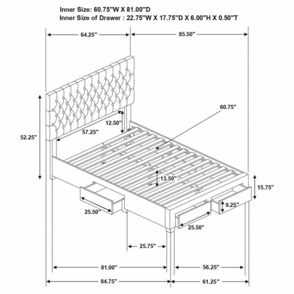 Soledad - Upholstered Storage Panel Bed - Image 11