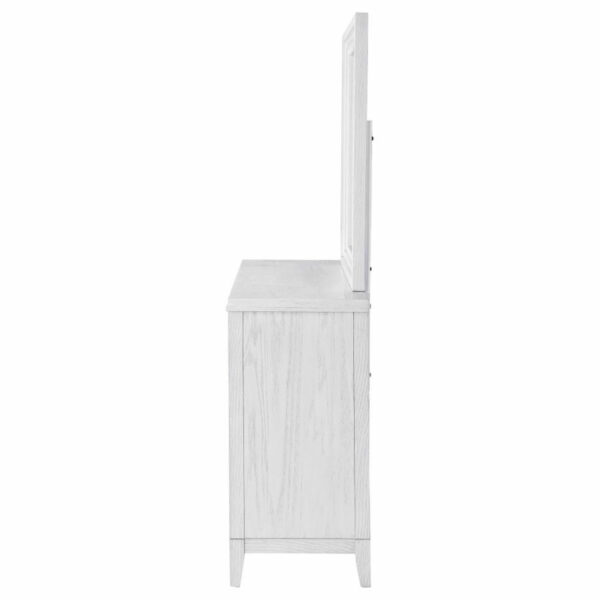 Marielle - 6-Drawer Dresser With Mirror - Distressed White - Image 7