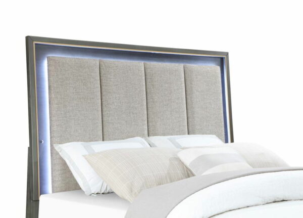 Kieran - Wood LED Panel Bed - Image 28