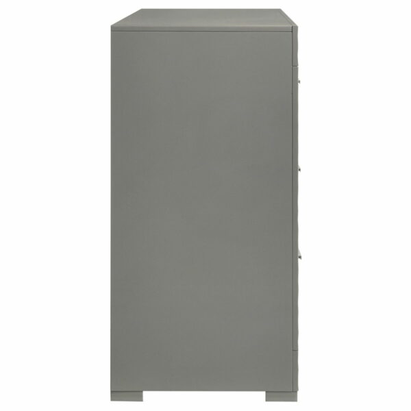 Ives - 6-Drawer Dresser Cabinet - Gray High Gloss - Image 11