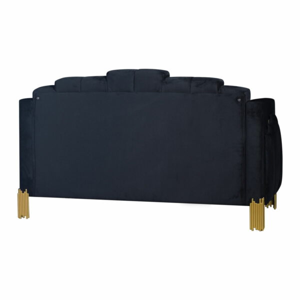 Empire - Lighted Loveseat - Black - Image 5