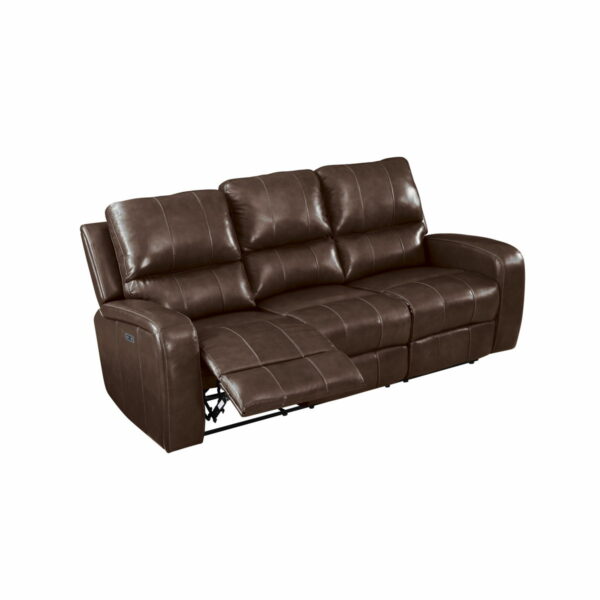 Linton - Leather Sofa With Power Footrest - Image 4