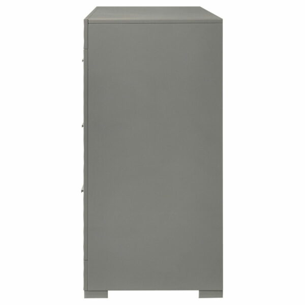 Ives - 6-Drawer Dresser Cabinet - Gray High Gloss - Image 9