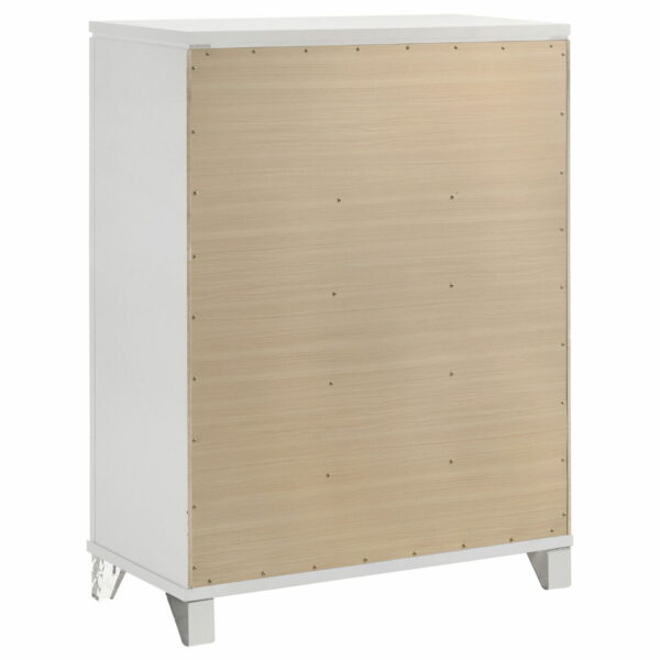 Marmore - 5-Drawer Bedroom Chest Of Drawers - White - Image 3