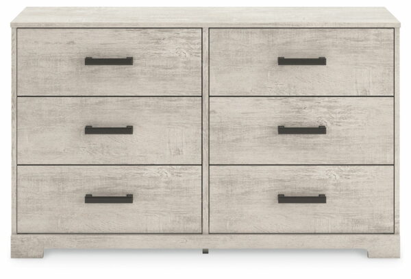 Shawburn - Whitewash - Six Drawer Dresser - Image 8