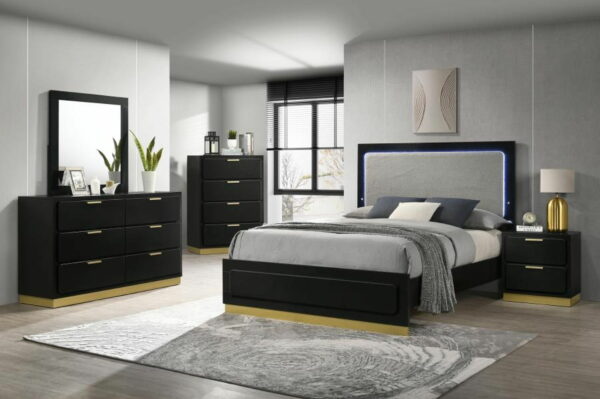 Caraway - Wood LED Panel Bed - Image 30