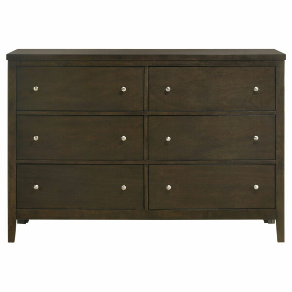 Wilkes - 6-Drawer Dresser Cabinet - Dark Cocoa - Image 4