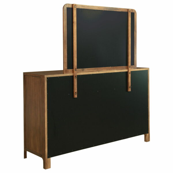 Maderia - 8-Drawer Dresser And Mirror - Walnut - Image 10