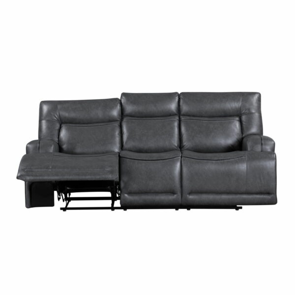 Titan - Sofa With Dual Recliner - Gray - Image 2