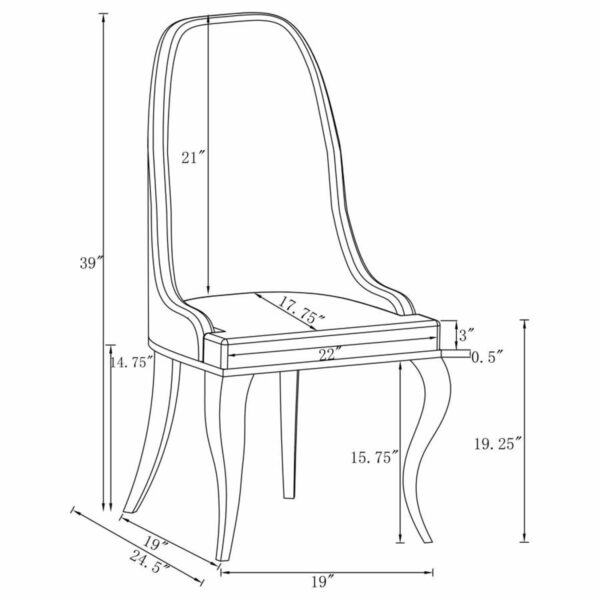 Antoine - Rectangle Glass Top Dining Table Set - Image 2