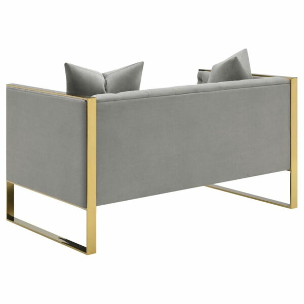 Eastbrook - Velvet Upholstered Tufted Sofa Set - Image 18