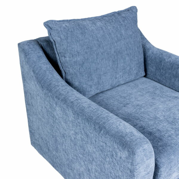 Sylvie - Swivel Chair - Blue Slate - Image 3