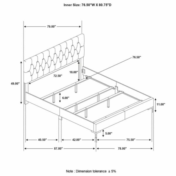 Kendall - Panel Upholstered Bed - Image 3