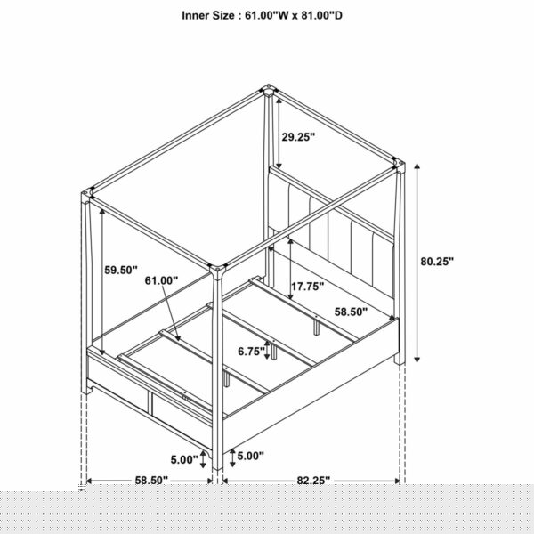 Gran Park - Four Poster Canopy Bed - Image 6