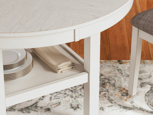 Erinberg - Antique White - Dining Room Table Set (Set of 5) - Image 5