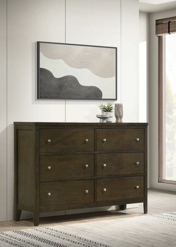 Wilkes - 6-Drawer Dresser Cabinet - Dark Cocoa - Image 10