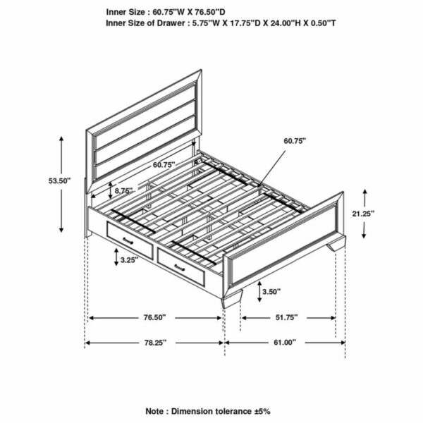 Kauffman - Wood Storage Panel Bed - Image 6