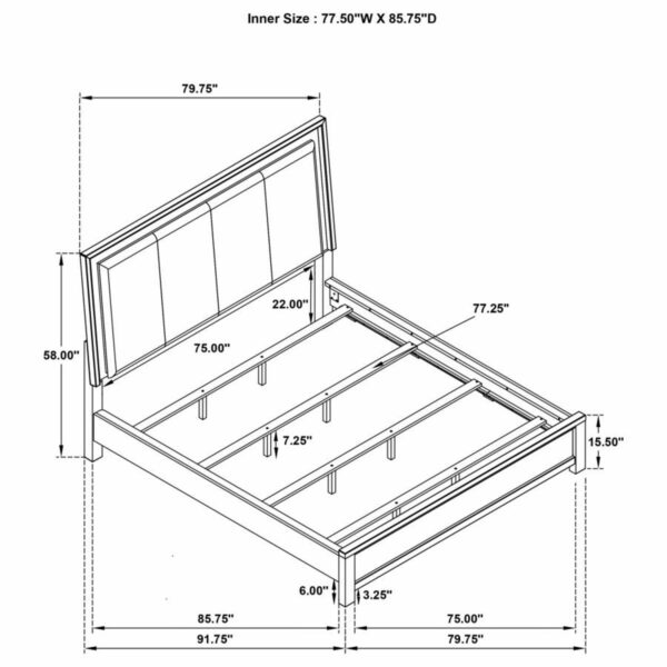 Kieran - Wood LED Panel Bed - Image 27