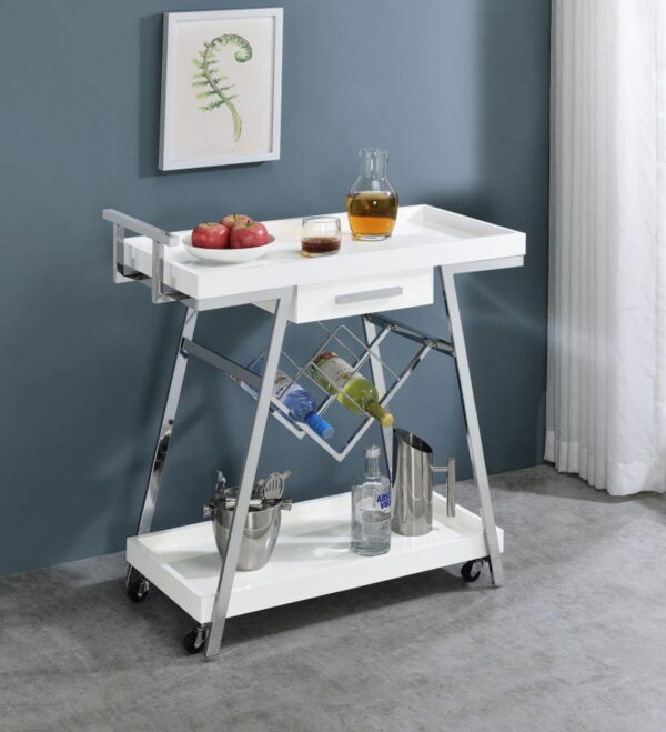 Kinney - 1-Drawer Engineered Wood Bar Cart - Image 15