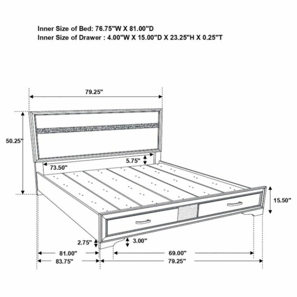 Miranda - Storage Wood Panel Bed - Image 8