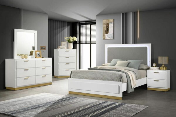 Caraway - Wood LED Panel Bed - Image 7