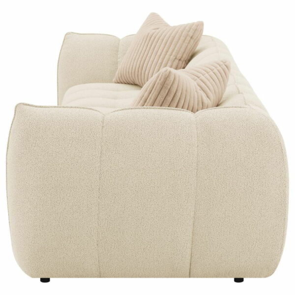 Winchester - Boucle Upholstered Extra Long Sofa - Sand Pebble - Image 4