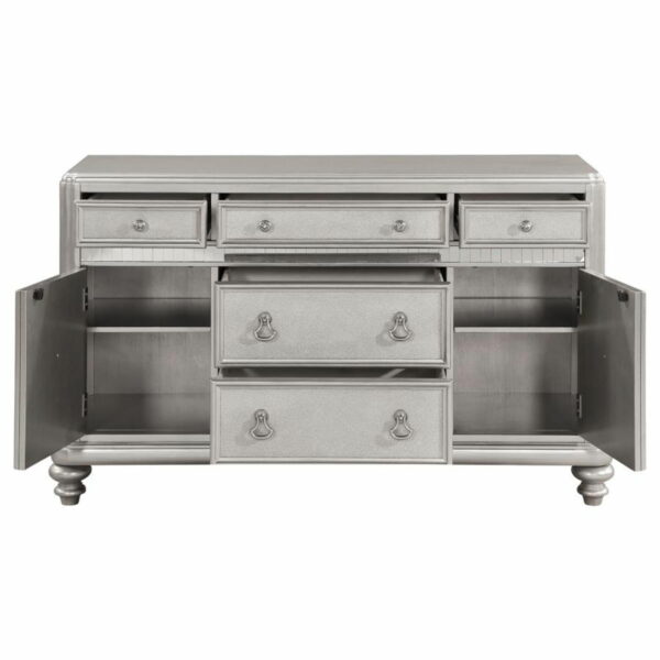 Bling Game - Dining Sideboard Buffet Cabinet - Metallic Platinum - Image 10
