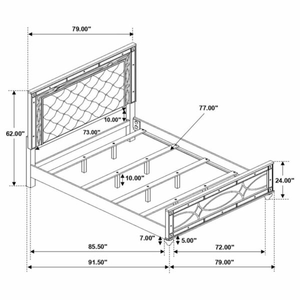 Gunnison - Wood LED Panel Bed - Image 21