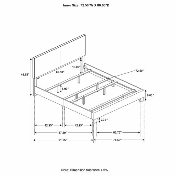 Dorian - Upholstered Panel Bed - Image 13