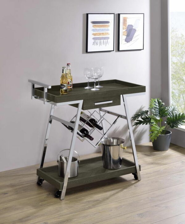 Kinney - 1-Drawer Engineered Wood Bar Cart - Image 16