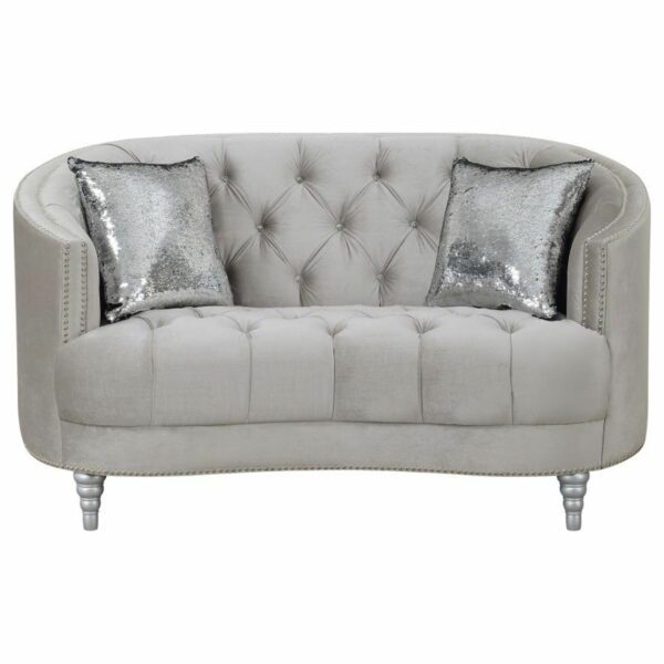 Avonlea - Upholstered Sloped Arm Sofa Set Velvet - Image 20