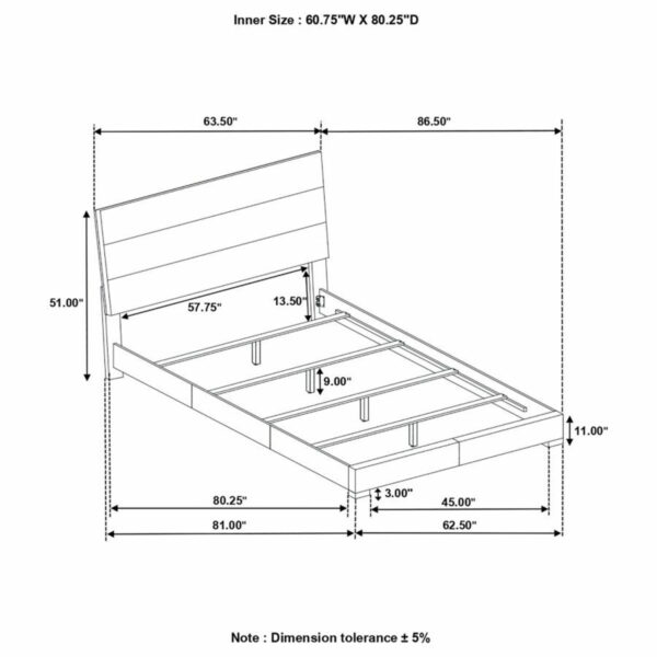 Felicity - Wood Panel Bed - Image 5