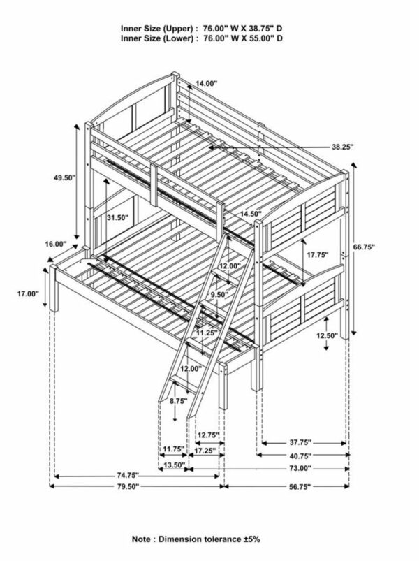 Flynn - Wood Bunk Bed - Image 15