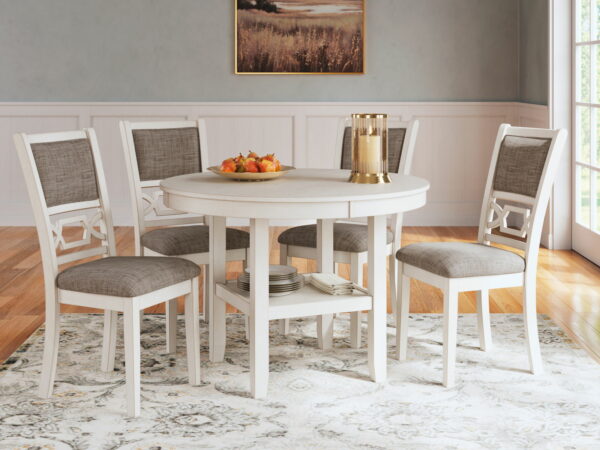 Erinberg - Antique White - Dining Room Table Set (Set of 5) - Image 6