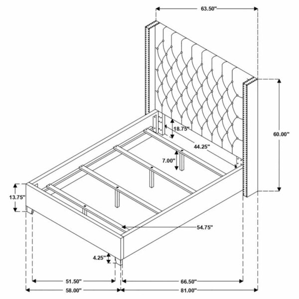 Bancroft - Upholstered Wingback Bed - Image 6