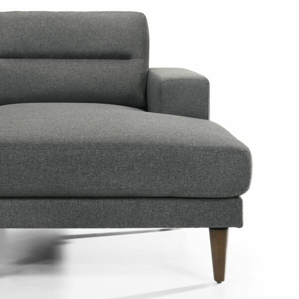 Vale - 2 Piece Chaise Sectional - Gray - Image 3