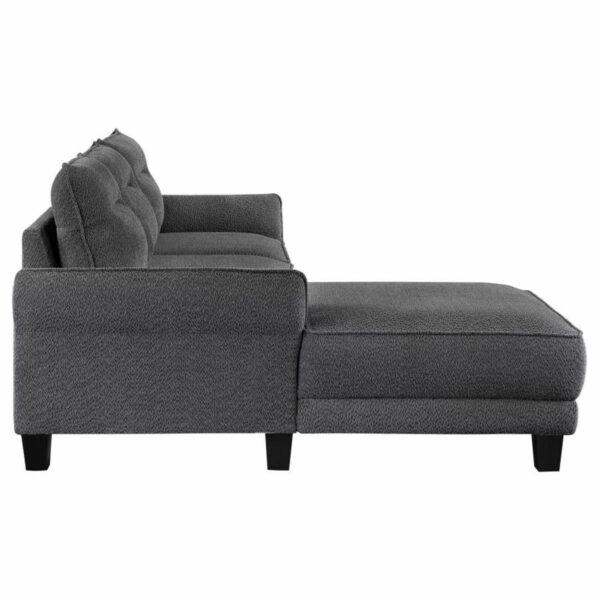 Caspian - Upholstered Curved Arm Chaise Sectional Sofa - Image 9