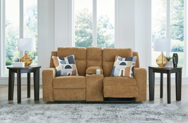 Kanlow - Dbl Reclining Loveseat With Console - Image 13