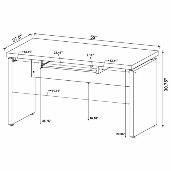 Skylar - L-Shape Desk With Mobile File Cabinet - Cappuccino - Image 10