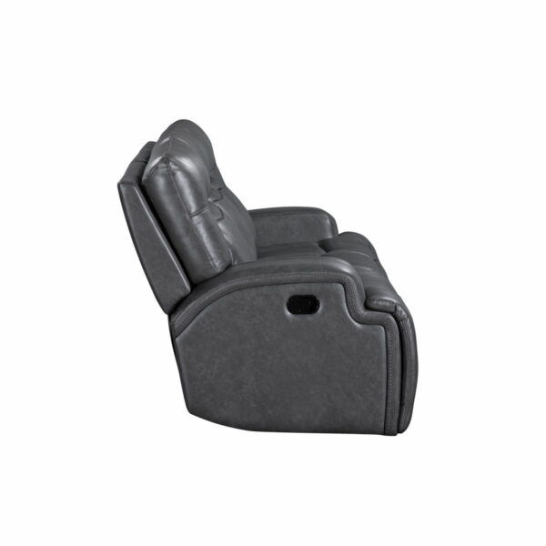 Titan - Sofa With Dual Recliner - Gray - Image 3