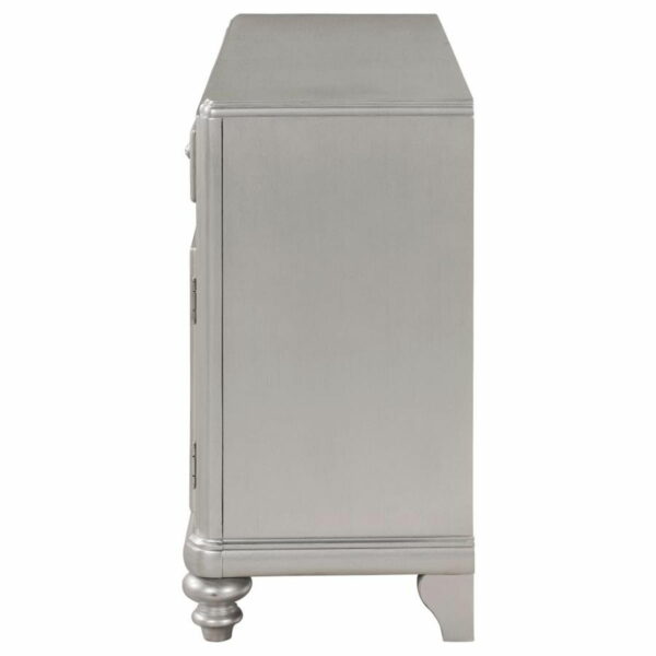 Bling Game - Dining Sideboard Buffet Cabinet - Metallic Platinum - Image 2
