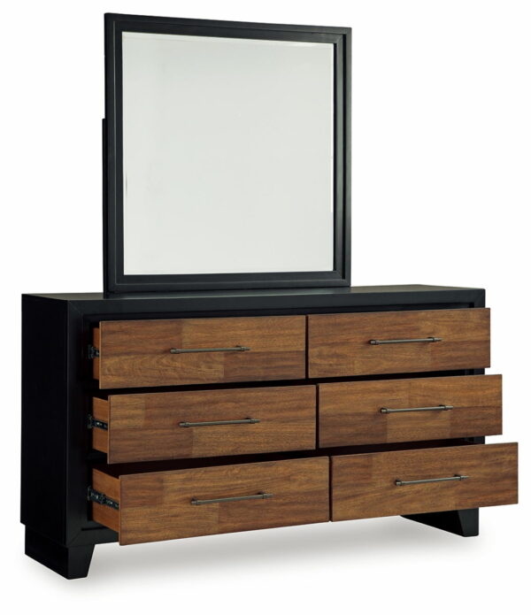 Kraeburn - Brown / Black - Dresser And Mirror - Image 2