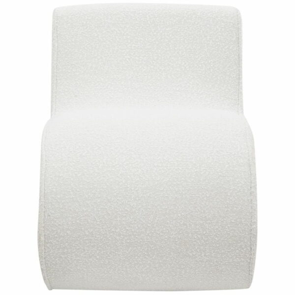 Ronea - Boucle Upholstered Armless Curved Chair - Image 12