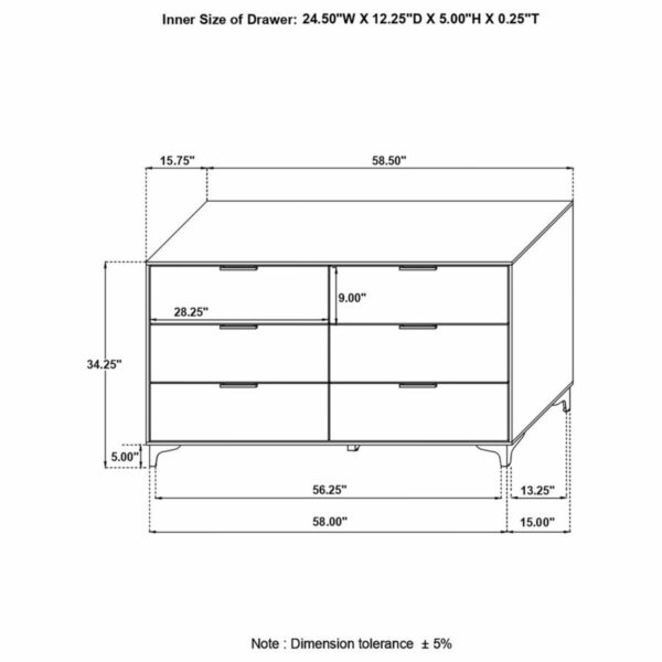 Kendall - 6-Drawer Dresser - Image 20