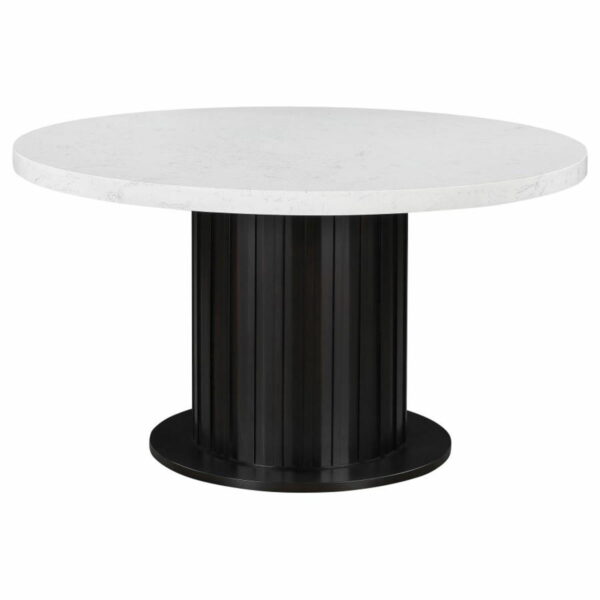 Sherry - Round Marble Top Dining Table Set - Image 11