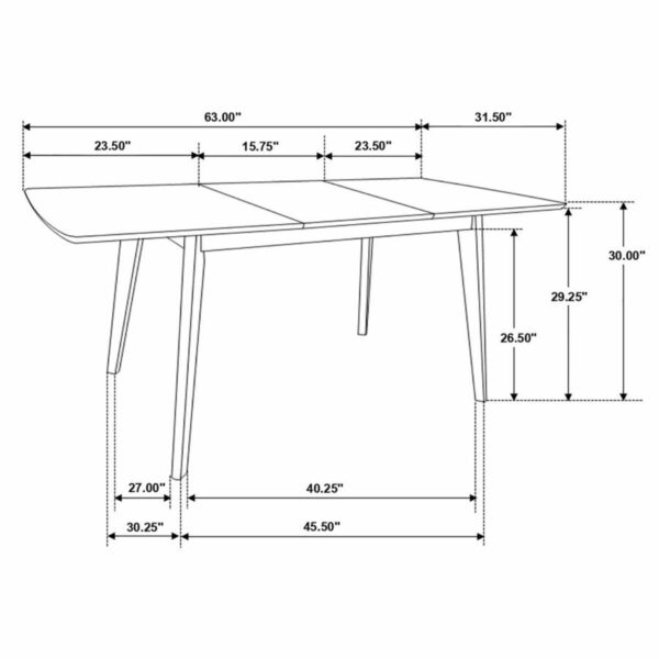 Alfredo - Butterfly Leaf Dining Set - Image 8