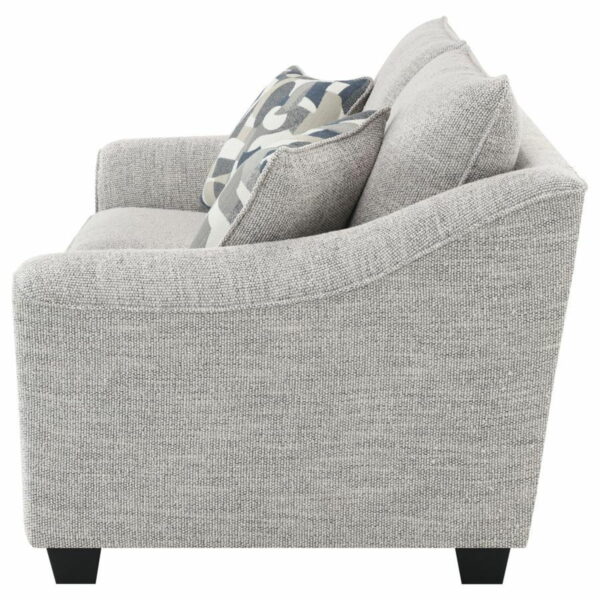 Tomkins - Boucle Upholstered Loveseat - Light Gray - Image 8