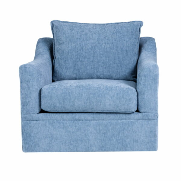 Sylvie - Swivel Chair - Blue Slate - Image 2